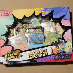Pokemon Mega Evolution Ascended Heroes Deluxe Pin Collection Promo Booster Box - Image 1