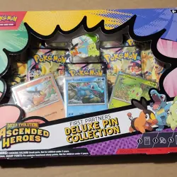 Pokemon Mega Evolution Ascended Heroes Deluxe Pin Collection Promo Booster Box - Image 5