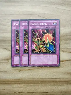 Yu-Gi-Oh! - Raigeki Break 3x - Full Playset Of Cards - Image 1