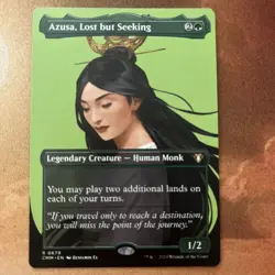 Azusa, Lost but Seeking (Borderless) Commander Masters Regular Rare #679 NM MTG - Image 1