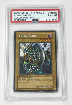 2005 YuGiOh Vorse Raider Collector Tins CT2-EN003 Secret Rare PSA 6 - Image 1