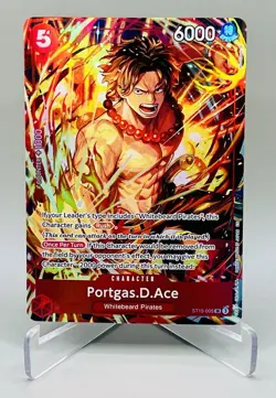 One Piece Illustration Box Vol. 5 Promo Portgas D. Ace ST15-005 SR English - Image 1