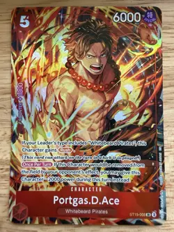 One Piece Portgas.D.Ace (Illustration Box Vol.5) ST15-005 Promotion Cards Foil - Image 1