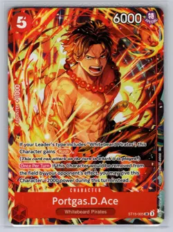 Portgas.D.Ace (Illustration Box Vol.5) ST15-005 One Piece Promo Cards Foil NM - Image 1