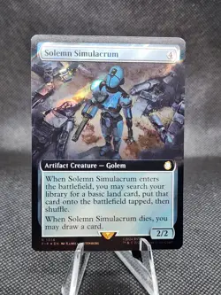 MTG - [FOIL] Solemn Simulacrum (Extended Art, Surge Foil) - Fallout - Image 1