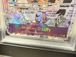 2024 One Piece TCG OP-09 EN #119 Monkey.D.Luffy Manga Alternate Art PSA 10 GEM - Image 4