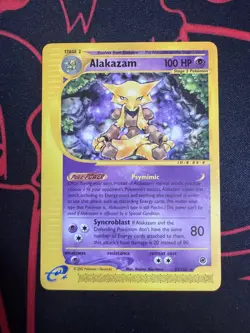 Pokemon Alakazam TCG Expedition Card 33/165 Regular Rare - Image 1