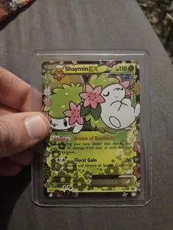 Pokemon TCG Shaymin EX XY148 Holo Black Star Promo Card Near Mint Condition - Image 1