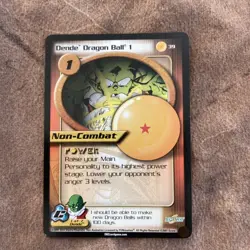 Dragon Ball Z CCG card Dende Dragon Ball 1 2 3 4 5 6 7 unlimited Rare NM - Image 2