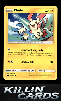 Plusle 53/168 Pokemon Uncommon SM - Celestial Storm Card NM - Image 1