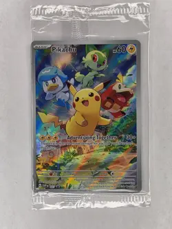 Pokemon TCG Pikachu 027/SVP Sv: Scarlet & Violet Promo Cards Holo PAL GEM - Image 1