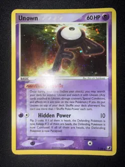 Pokemon TCG Cards Unown F F/28 Unseen Forces Secret Rare Holo * Swirl * - Image 2