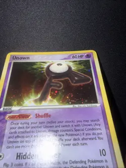 Pokemon TCG Cards Unown F F/28 Unseen Forces Secret Rare Holo * Swirl * - Image 3