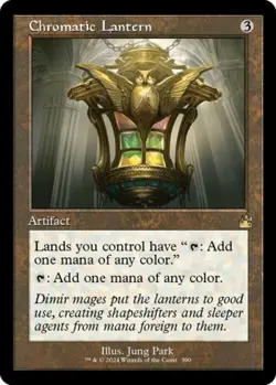 Chromatic Lantern (Retro Frame) -Foil Light Play MTG Ravnica Remastered - Image 1