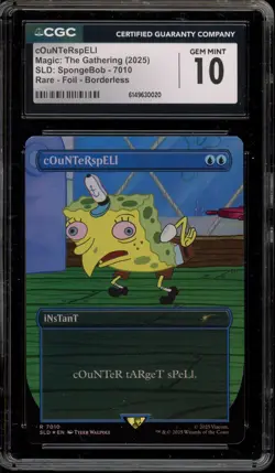 Magic The Gathering MTG cOuNTeRspELl Secret La. Rare Foil Borderless 7010 CGC 10 - Image 1