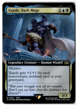 MTG Foil Xande, Dark Mage (Extended Art) - FINAL FANTASY MP English - Image 1
