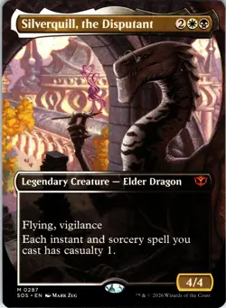 Silverquill, the Disputant (Borderless) M Secrets of Strixhaven 287 NM - Image 1