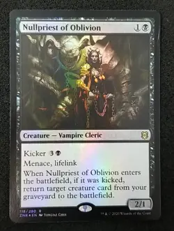 MTG Nullpriest of Oblivion - Foil - Zendikar Rising #118 NM/Never Played - Image 1