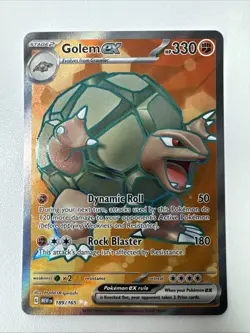Pokemon TCG - Golem ex 189/165 Sv: Scarlet & Violet 151 Holo - Image 1