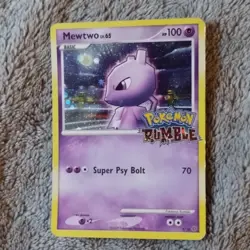 Pokemon Mewtwo LV.65 9/16 Rumble Promo Holo 100 HP Basic 2009 TCG EN - Image 1