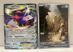 Genesect EX 64/124 LP + Meltan 179/162 NM Holo Pokemon Rare Steel 2 Card Lot - Image 1