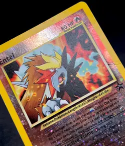Entei 34 MP Cosmos Holo Awesome Vintage Black Star Pokemon Promo! - Image 2
