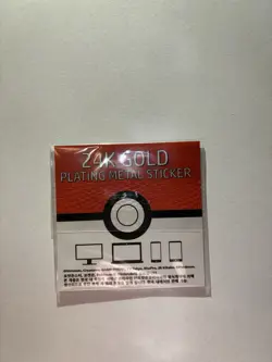 Spearow 24k Gold Plated Sticker Korean Striking Candy Pokemon NM/M - Image 2