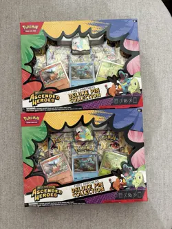 Pokemon Ascended Heroes Deluxe Pin Collection Lot Of 2 - Image 1