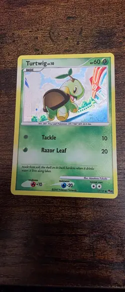 Turtwig 17/17 Common POP Series 6 Pokemon Holo Lightly Played - Image 1