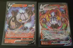 Chandelure V & Chandelure VMAX 039/264 040/264 SWSH08: Fusion Strike Pokemon NM - Image 1