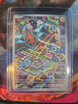 ⚡Pokemon TCG Rotom 197/182 Destined Rivals Illustration Rare Clean, NM ⚡⚡⚡ - Image 1