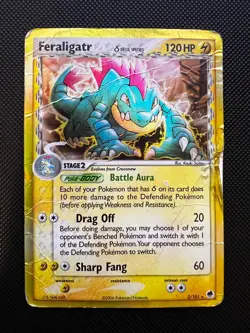 Feraligatr (Delta Species) 2/101 Pokemon Dragon Frontiers English Holo DMG - Image 3