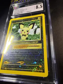 [ CGC 8.5 ] Pichu 35/53 Promo Reverse Holo WOTC Pokemon English - Image 2