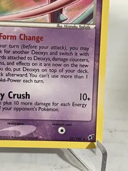 Deoxys (EX Deoxys Set) 17/107 Non Holo Rare 2005 Pokemon - Image 5