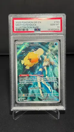 PSA 10 - Pokemon TCG - Misty's Psyduck - 193/182 - Destined Rivals - Image 1