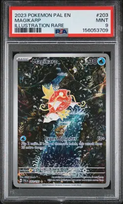2023 Pokemon SV Paldea Evolved Magikarp Illustration Rare #203/193 PSA 9 - Image 1