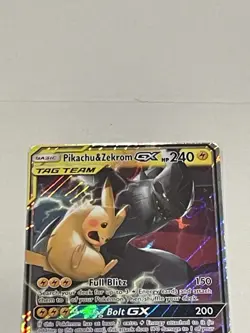 Pikachu & Zekrom GX 33/181 SM-Team Up Ultra Rare Holo Tag Team GX NM Pokemon TCG - Image 2