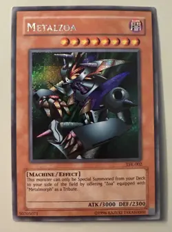 Konami Yu-Gi-Oh! TCG Metalzoa TFK-002 Secret Rare Foil Holo EN ATK/3000 - Image 1