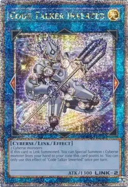 Yugioh! LP Code Talker Inverted - RA01-EN045 - Quarter Century Secret Rare - 1st - Image 1