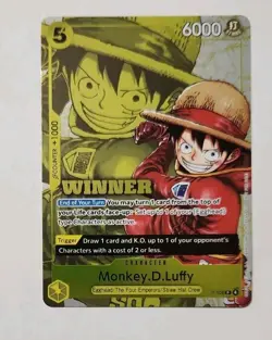 Monkey.D.Luffy (Winner Pack 2026 Vol. 2) P-106 One Piece Promotion Cards Foil - Image 1