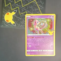 Pokemon TCG Mew Celebrations Holo Rare Card 011/025 English 60 HP Psychic - Image 1