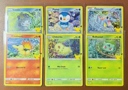 2021 Pokemon TCG - 25th Anniversary Set - McDonald’s Holo Promos (6 Cards) Set - Image 1