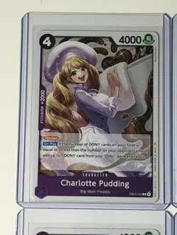 Charlotte Pudding EB03-035 One Piece Heroines Edition 4 Foil Card Play Set Lot - Image 2