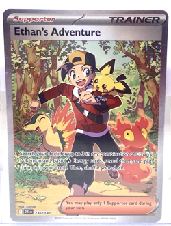 Ethan's Adventure Supporter Trainer 236/182 Pokemon Trading Card Destined Rivals - Image 1