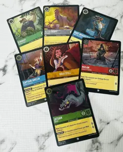 Disney Lorcana from chapter 1,2 & 3 16 Foil Card Lot No Dups - Image 2
