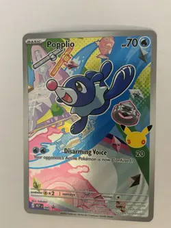Popplio MEP EN 045 - Pokemon First Partner Illustration Full Art Promo Card - Image 1