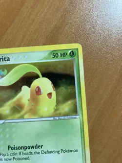 Pokemon Card Chikorita TCG Reverse Holo Card 55/101 EX Hidden Legends 2004 LP - Image 4