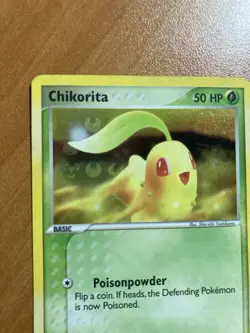 Pokemon Card Chikorita TCG Reverse Holo Card 55/101 EX Hidden Legends 2004 LP - Image 5