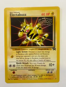 Pokemon Card Electabuzz Black Star Promo 2 WB Movie Promo NM - Image 1