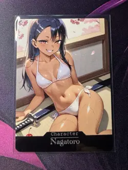 Nagatoro Don’t Toy With Me Miss Naga.. ACG Goddess Story Waifu Anime Custom Card - Image 1